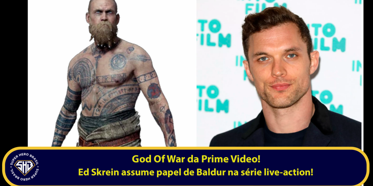Ed Skrein como Baldur na série God of War do Prime Video