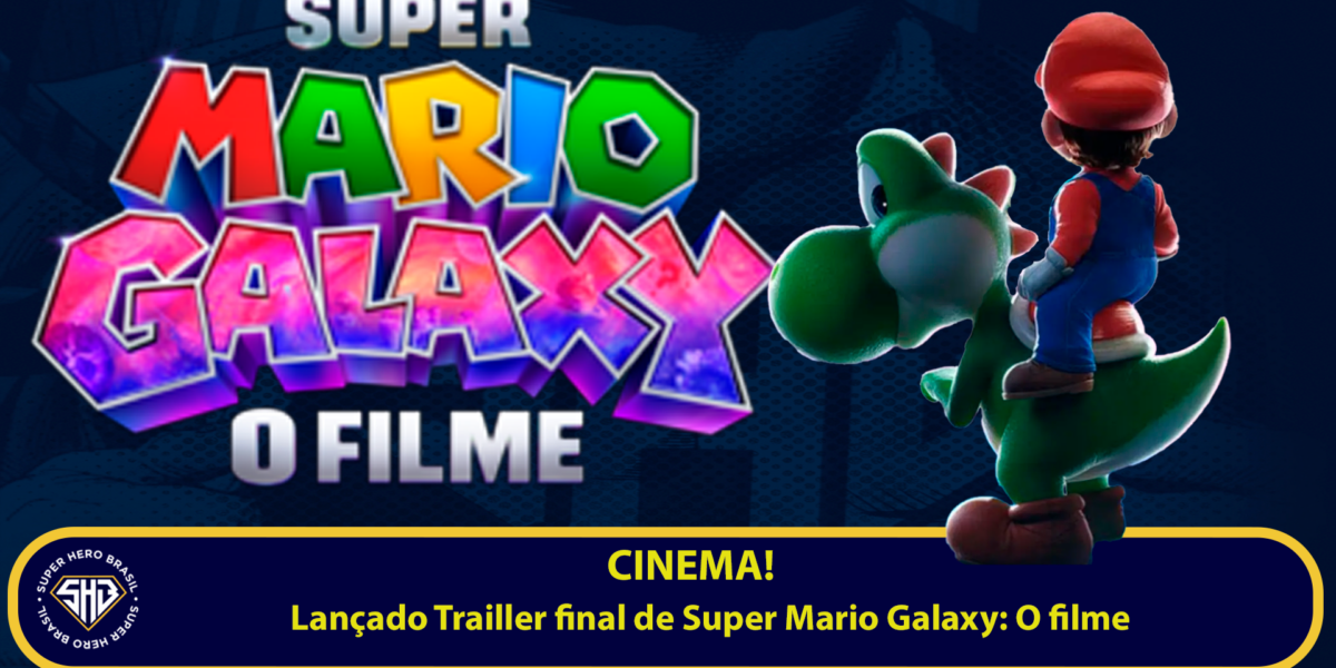 Mario explorando galáxias no trailer de Super Mario Galaxy: O Filme