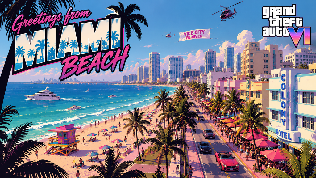 Imagem 6 da matéria: GTA 6 invade o mundo real: Miami Beach dá sinal verde para Vice City após votação por 4 a 3